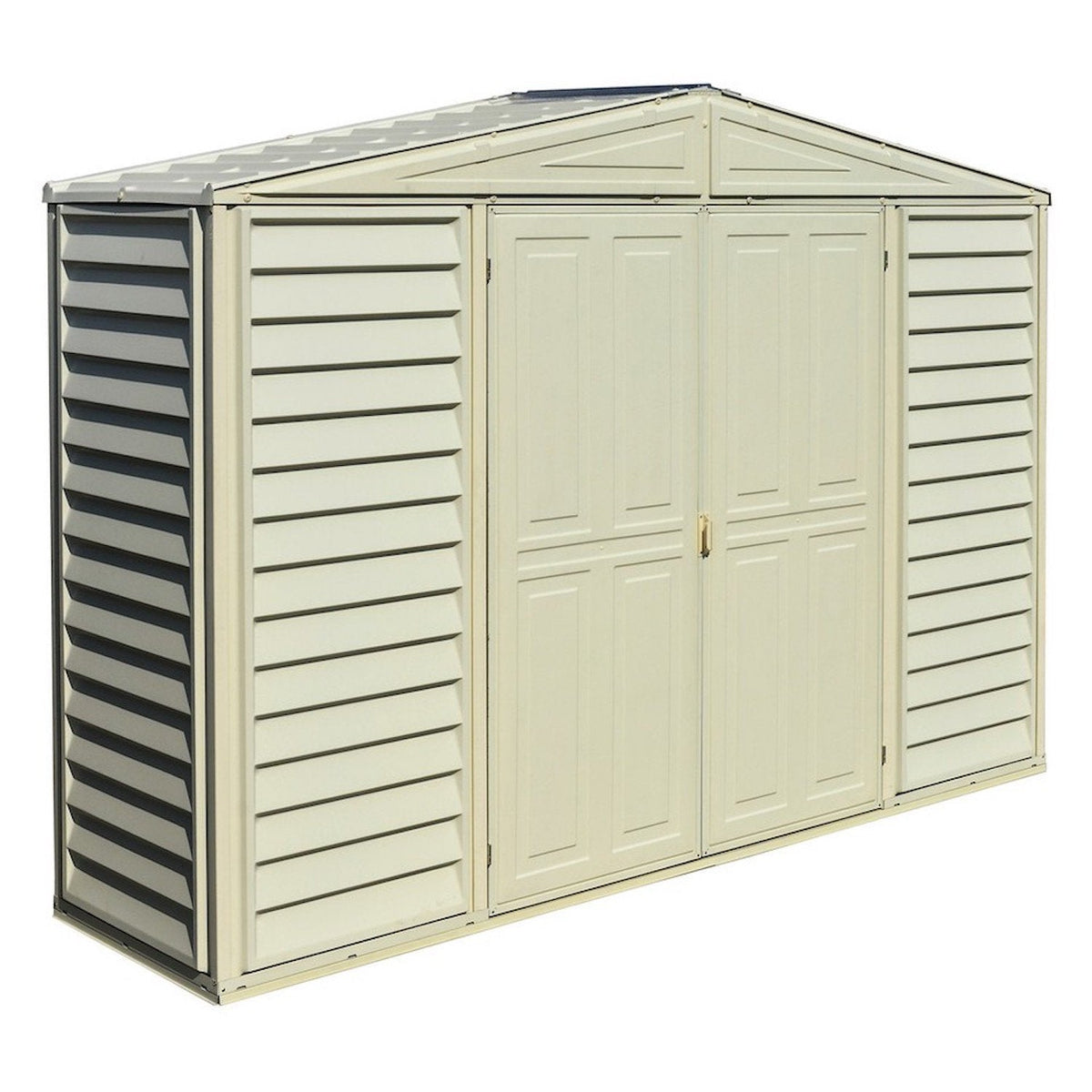 DuraMax 10.5ft x 2.75ft SidePro Vinyl Shed with Foundation Kit 98001