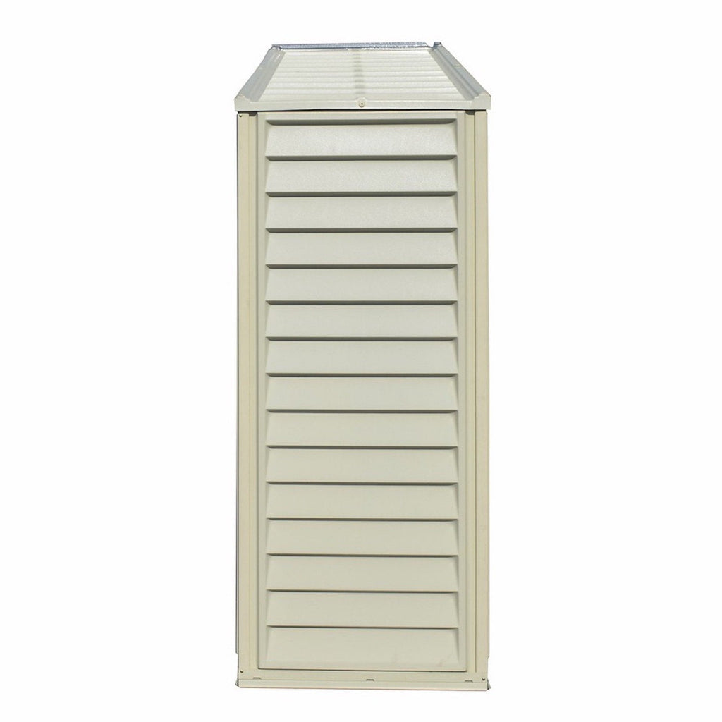DuraMax 10.5ft x 2.75ft SidePro Vinyl Shed with Foundation Kit 98001