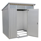 Duramax 6ft x 5ft Palladium Premier Metal Shed - Light Gray 41872