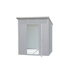 Duramax 6ft x 5ft Palladium Premier Metal Shed - Light Gray 41872