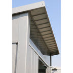 Duramax 6ft x 5ft Palladium Premier Metal Shed - Light Gray 41872