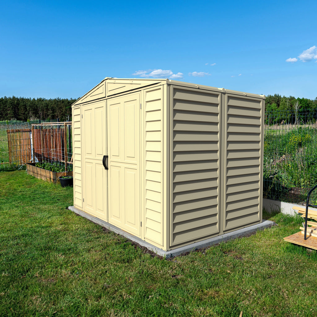 Duramax 8ft x 5.5ft Duramate Vinyl Shed with Foundation 00184