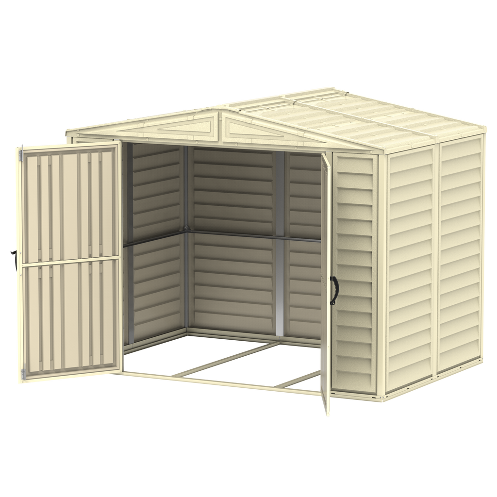 Duramax 8ft x 5.5ft Duramate Vinyl Shed with Foundation 00184
