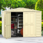 Duramax 8ft x 5.5ft Duramate Vinyl Shed with Foundation 00184