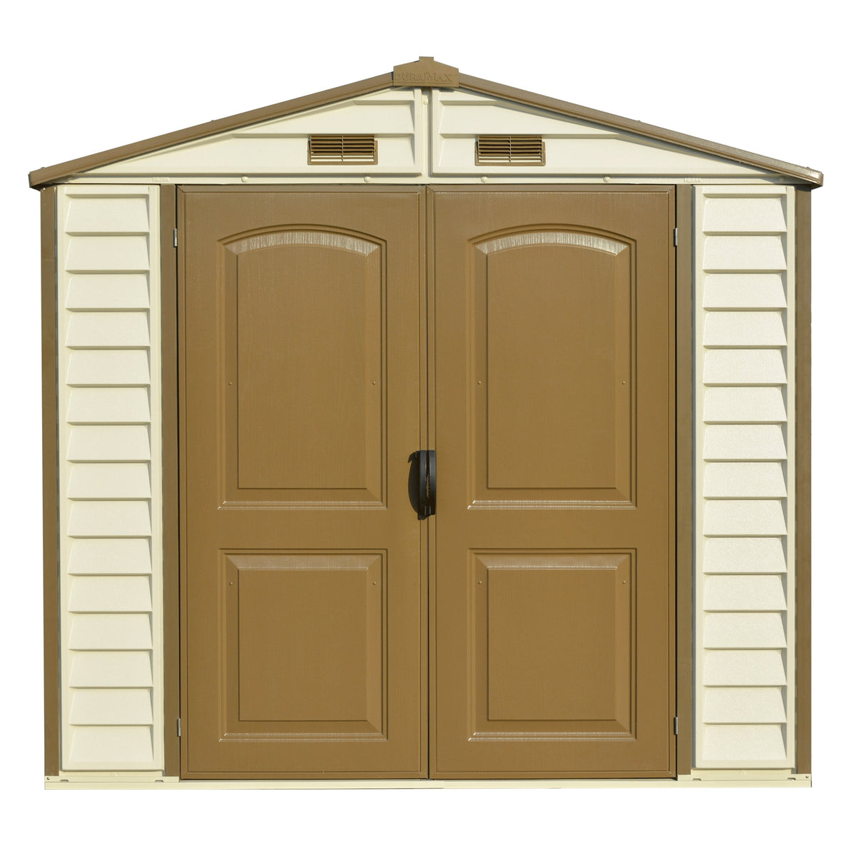 DuraMax 8ft x 5.5ft Storeall Vinyl Shed with Foundation Kit and window 30115