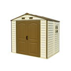 DuraMax 8ft x 5.5ft Storeall Vinyl Shed with Foundation Kit and window 30115