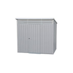 Duramax 8ft x 6ft Palladium Premier Metal Shed Light Gray 41372
