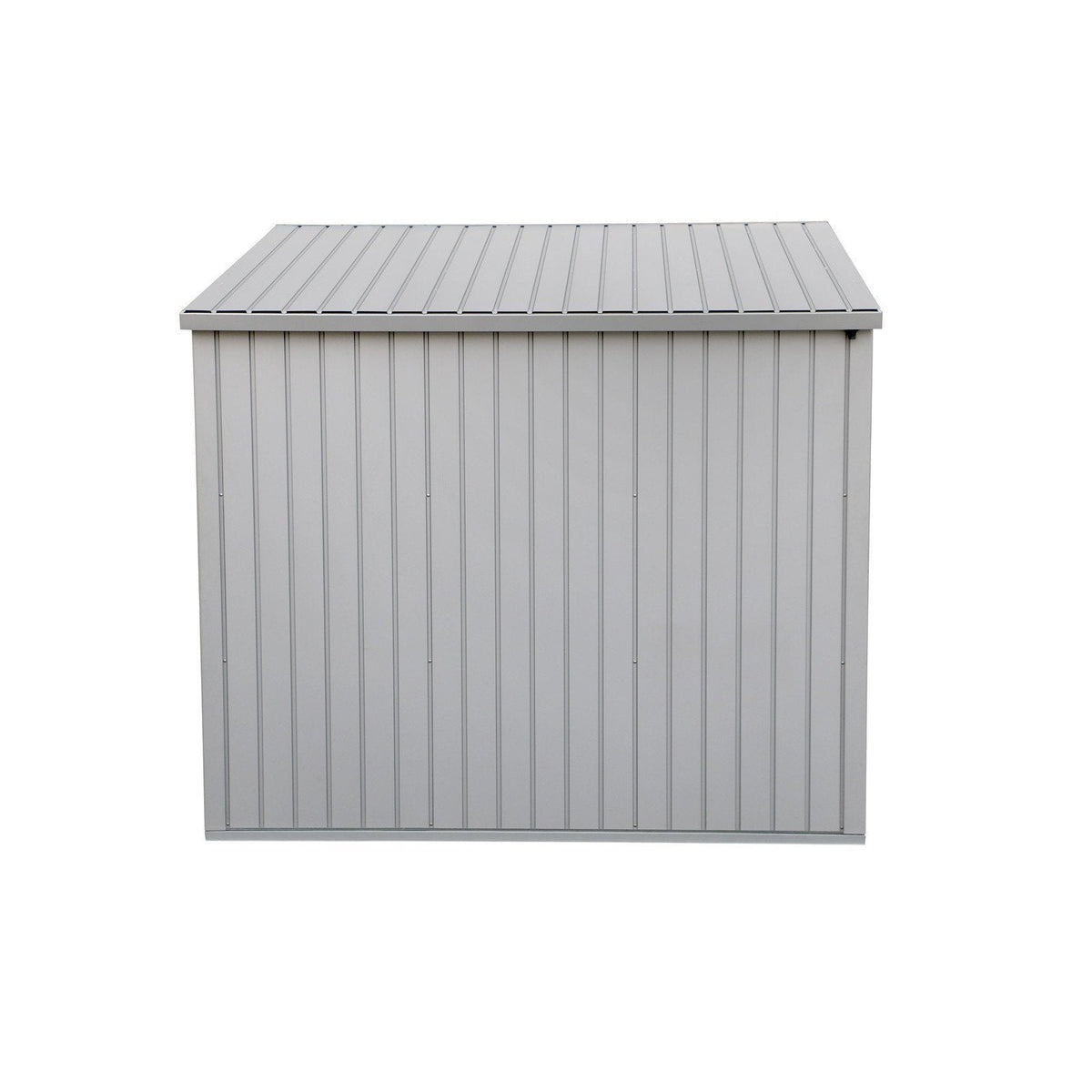 Duramax 8ft x 6ft Palladium Premier Metal Shed Light Gray 41372