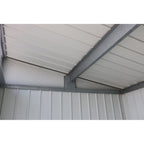 Duramax 8ft x 6ft Palladium Premier Metal Shed Light Gray 41372