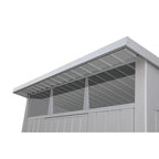 Duramax 8ft x 6ft Palladium Premier Metal Shed Light Gray 41372