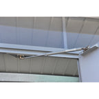 Duramax 8ft x 6ft Palladium Premier Metal Shed Light Gray 41372