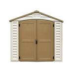 DuraMax 8ft x 8ft DuraPlus Vinyl Shed Kit with Foundation and window