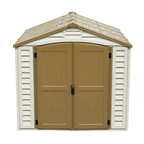 DuraMax 8ft x 8ft DuraPlus Vinyl Shed Kit with Foundation and window