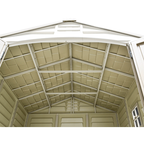 DuraMax 8ft x 8ft DuraPlus Vinyl Shed Kit with Foundation and window