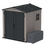 DuraMax Plus 6ft x6ft Storemate Vinyl Shed with Molded Floor 30425