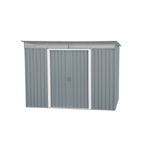 Duramax TOP Pent Roof Skylight 8 x 6 Metal Storage Shed - Light Gray 20552