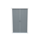 Duramax TOP Pent Roof Skylight 8 x 6 Metal Storage Shed - Light Gray 20552