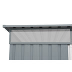 Duramax TOP Pent Roof Skylight 8 x 6 Metal Storage Shed - Light Gray 20552
