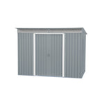 Duramax TOP Pent Roof Skylight 8 x 6 Metal Storage Shed - Light Gray 20552