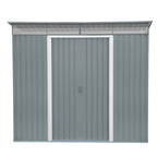 Duramax TOP Pent Roof Skylight 8 x 6 Metal Storage Shed - Light Gray 20552