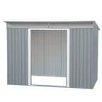 Duramax TOP Pent Roof Skylight 8 x 6 Metal Storage Shed - Light Gray 20552