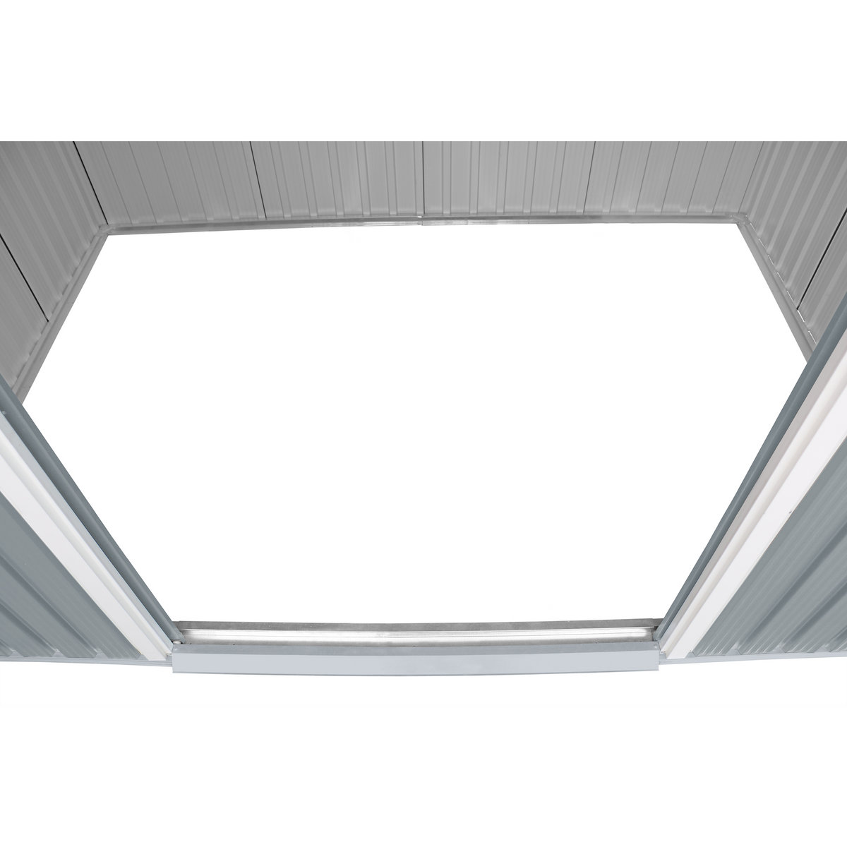 Duramax TOP Pent Roof Skylight 8 x 6 Metal Storage Shed - Light Gray 20552