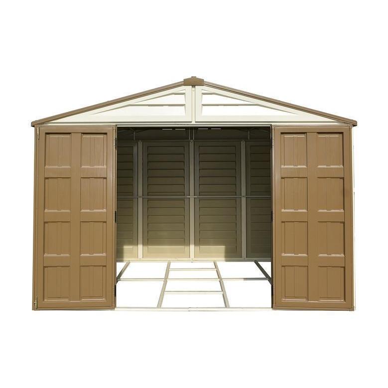 DuraMax 10.5 ft x 8ft Woodbridge Plus Shed w/ Foundation Kit & Window 40214