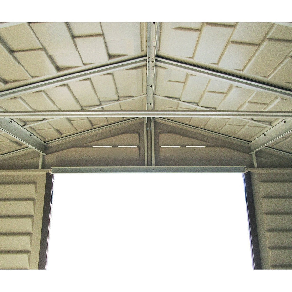 DuraMax 10.5 ft x 8ft Woodbridge Plus Shed w/ Foundation Kit & Window 40214