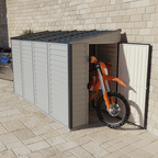 Duramax 4ft x 10ft Sidemate Plus Vinyl Resin Outdoor Storage Shed With Foundation Kit 36725