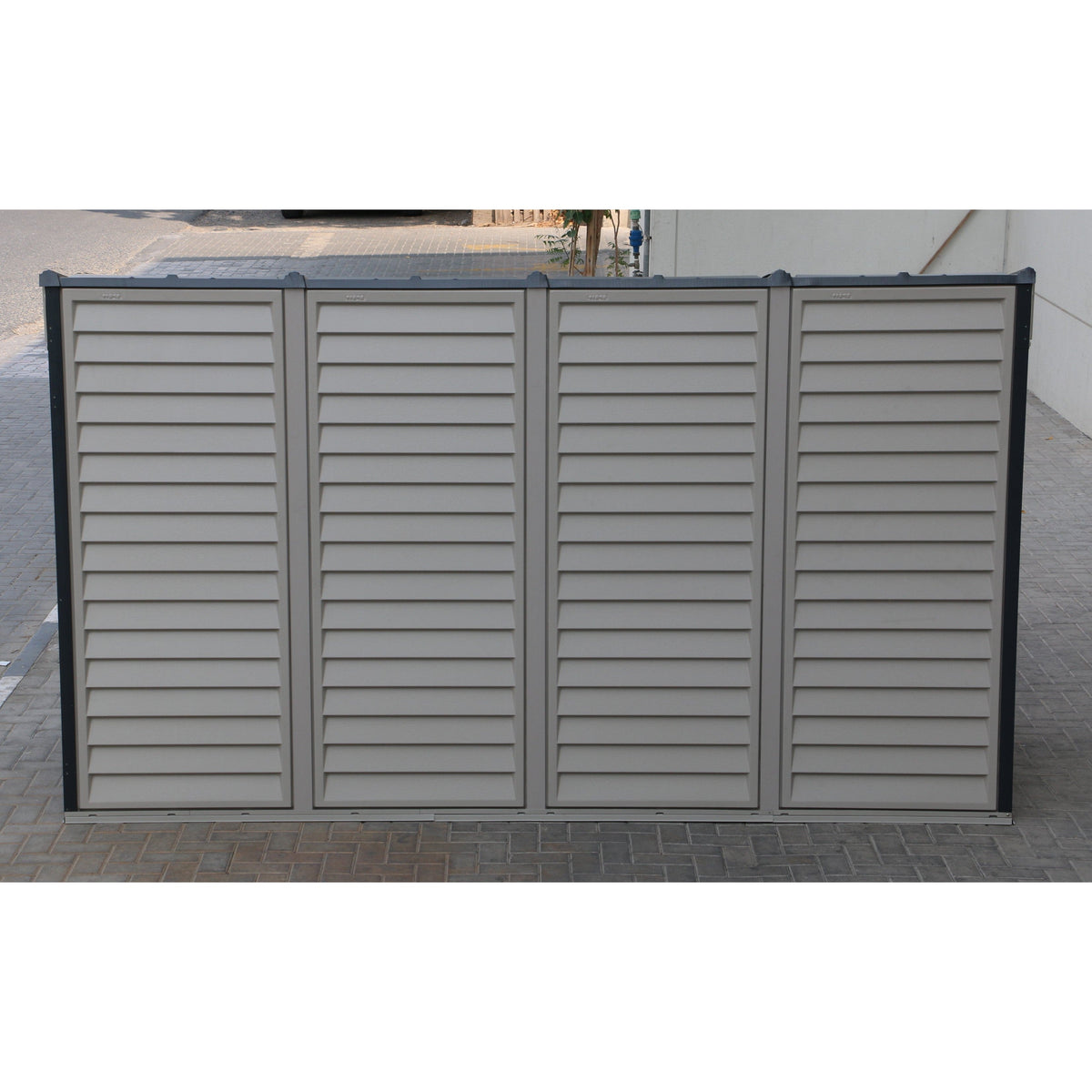 Duramax 4ft x 10ft Sidemate Plus Vinyl Resin Outdoor Storage Shed With Foundation Kit 36725