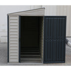 Duramax 4ft x 10ft Sidemate Plus Vinyl Resin Outdoor Storage Shed With Foundation Kit 36725