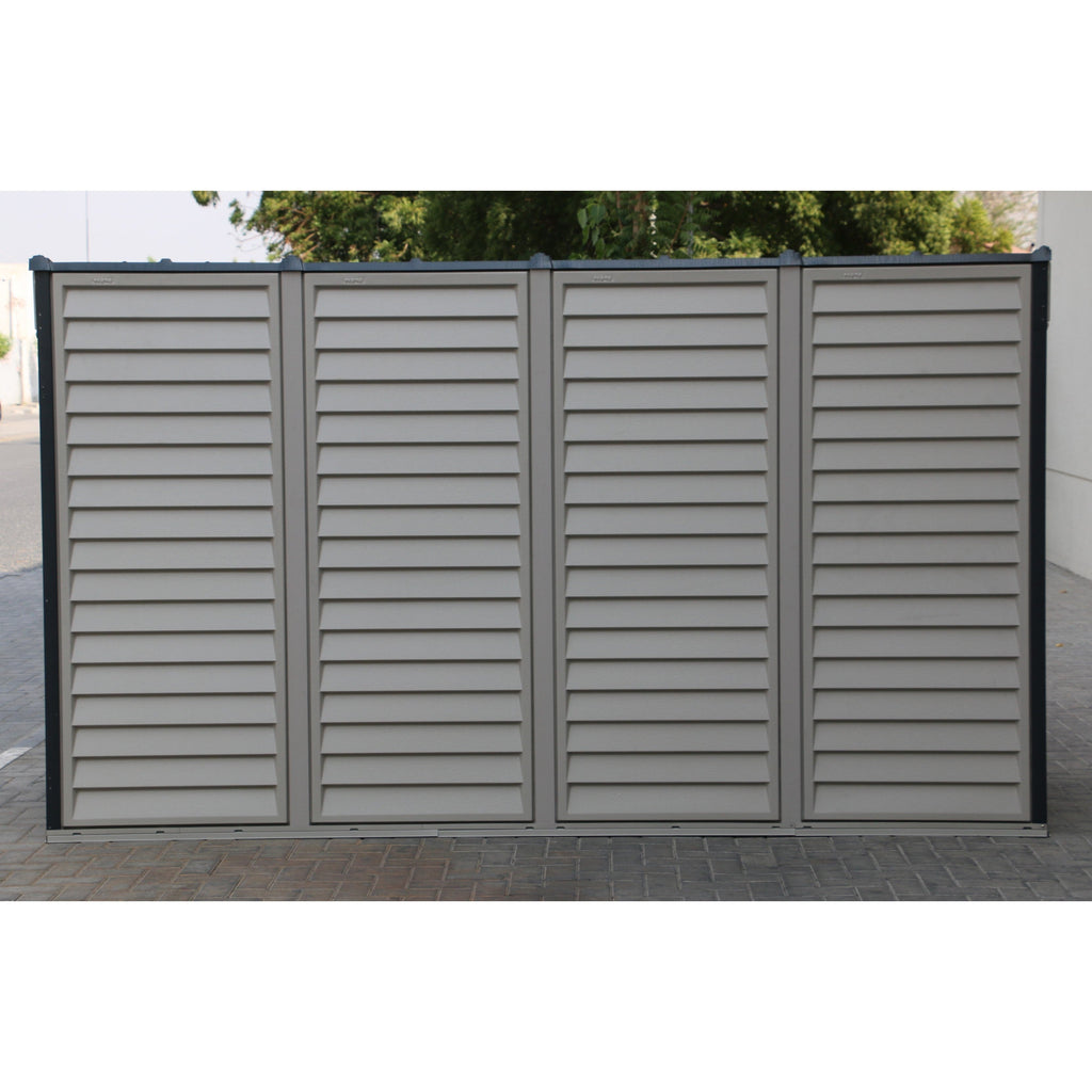 Duramax 4ft x 10ft Sidemate Plus Vinyl Resin Outdoor Storage Shed With Foundation Kit 36725