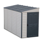 Duramax 4ft x 10ft Sidemate Plus Vinyl Resin Outdoor Storage Shed With Foundation Kit 36725