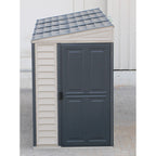 Duramax 4ft x 10ft Sidemate Plus Vinyl Resin Outdoor Storage Shed With Foundation Kit 36725