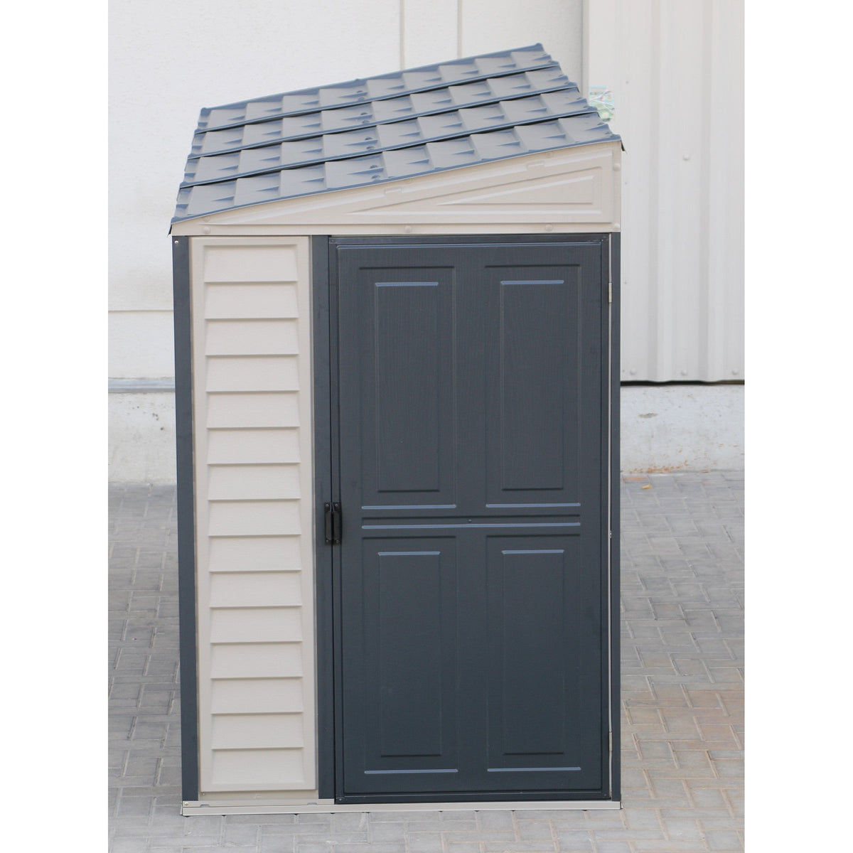 Duramax 4ft x 10ft Sidemate Plus Vinyl Resin Outdoor Storage Shed With Foundation Kit 36725