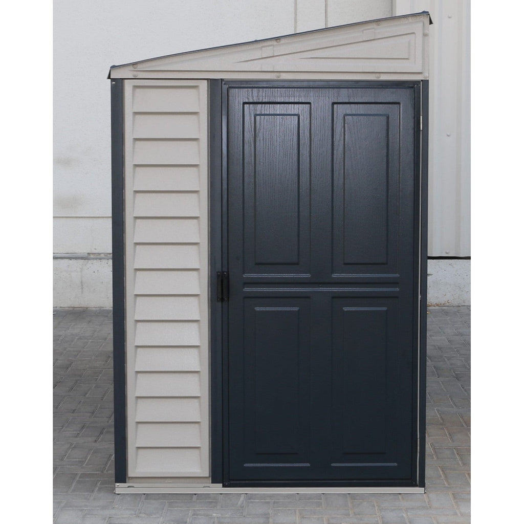 Duramax 4ft x 10ft Sidemate Plus Vinyl Resin Outdoor Storage Shed With Foundation Kit 36725