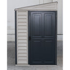 Duramax 4ft x 10ft Sidemate Plus Vinyl Resin Outdoor Storage Shed With Foundation Kit 36725
