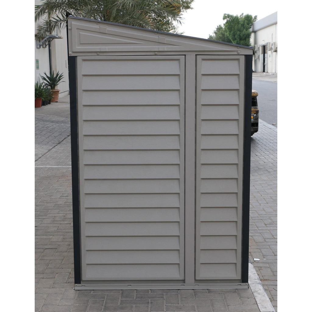 Duramax 4ft x 10ft Sidemate Plus Vinyl Resin Outdoor Storage Shed With Foundation Kit 36725