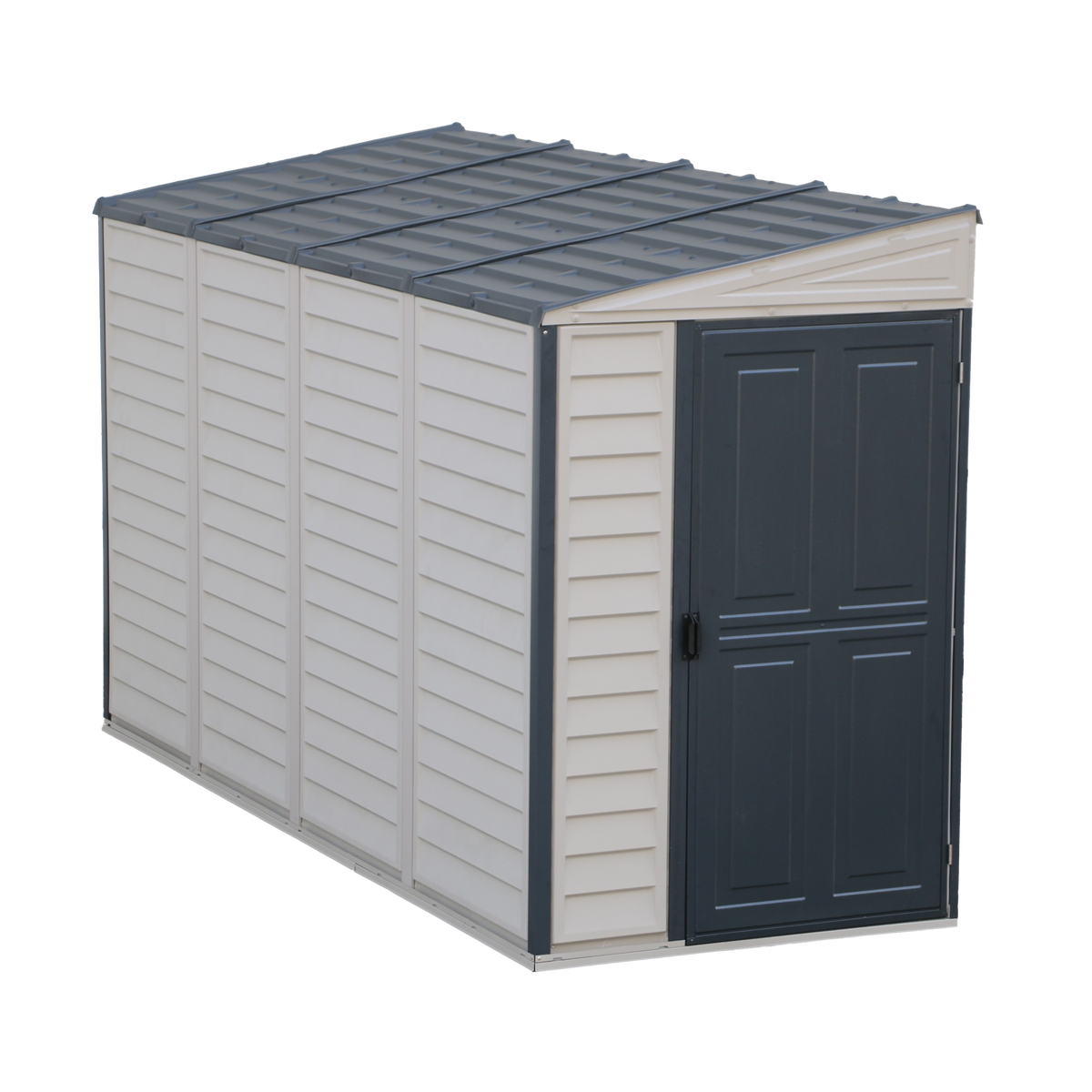 Duramax 4ft x 10ft Sidemate Plus Vinyl Resin Outdoor Storage Shed With Foundation Kit 36725