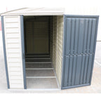Duramax 4ft x 10ft Sidemate Plus Vinyl Resin Outdoor Storage Shed With Foundation Kit 36725