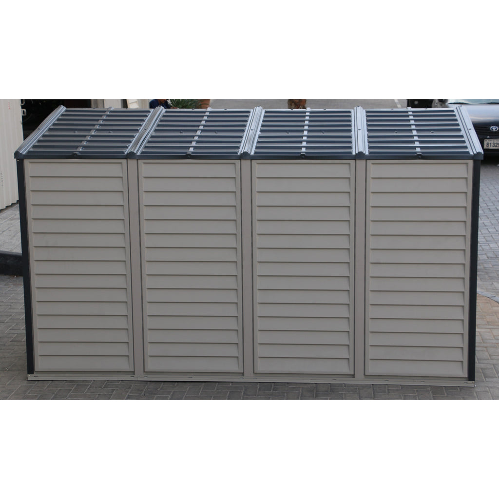 Duramax 4ft x 10ft Sidemate Plus Vinyl Resin Outdoor Storage Shed With Foundation Kit 36725