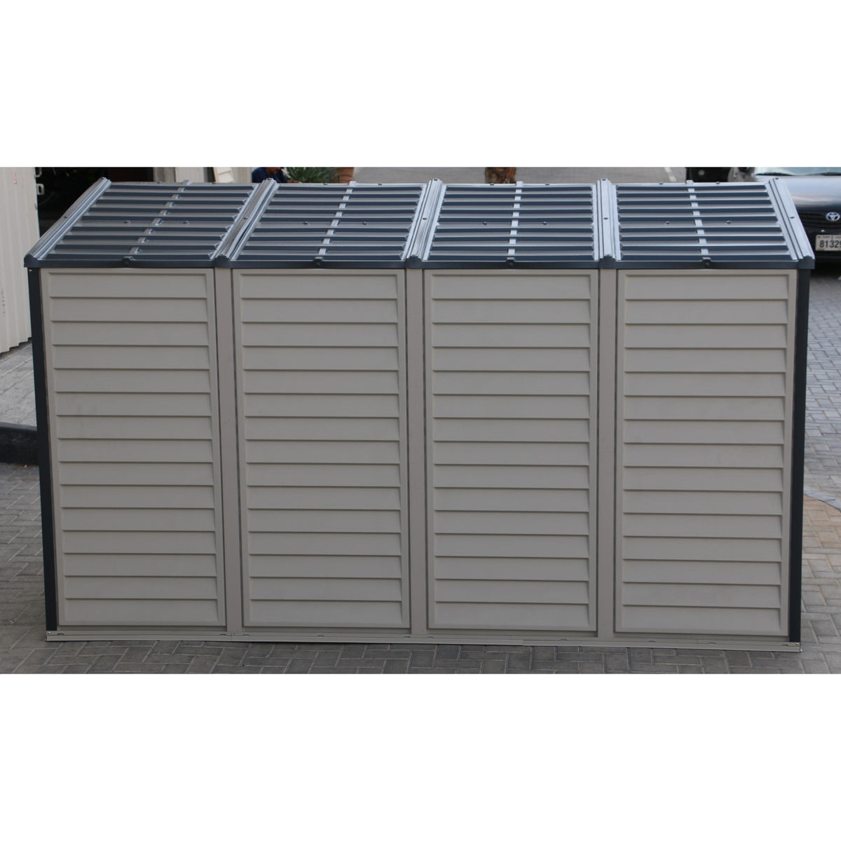 Duramax 4ft x 10ft Sidemate Plus Vinyl Resin Outdoor Storage Shed With Foundation Kit 36725