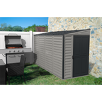 Duramax 4ft x 10ft Sidemate Plus Vinyl Resin Outdoor Storage Shed With Foundation Kit 36725
