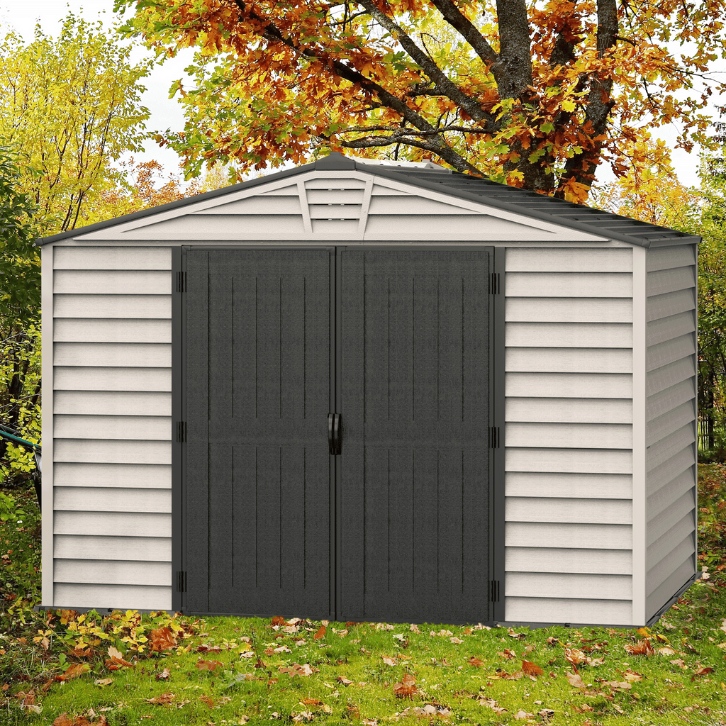 DuraMax StoreMax Plus 10.5x8 Ft with Molded Floor Vinyl Storage Shed 30225