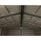 Duramax YardMate Plus 5 ft. 6 in. x 5ft. 6 in. Gray Vinyl Storage Shed with Molded Floor 35525