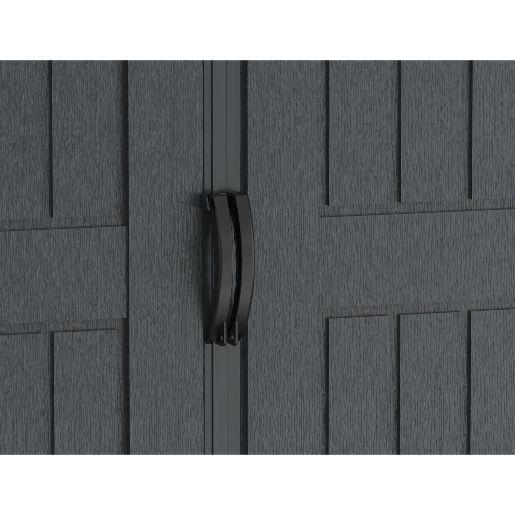 Duramax YardMate Plus 5 ft. 6 in. x 5ft. 6 in. Gray Vinyl Storage Shed with Molded Floor 35525