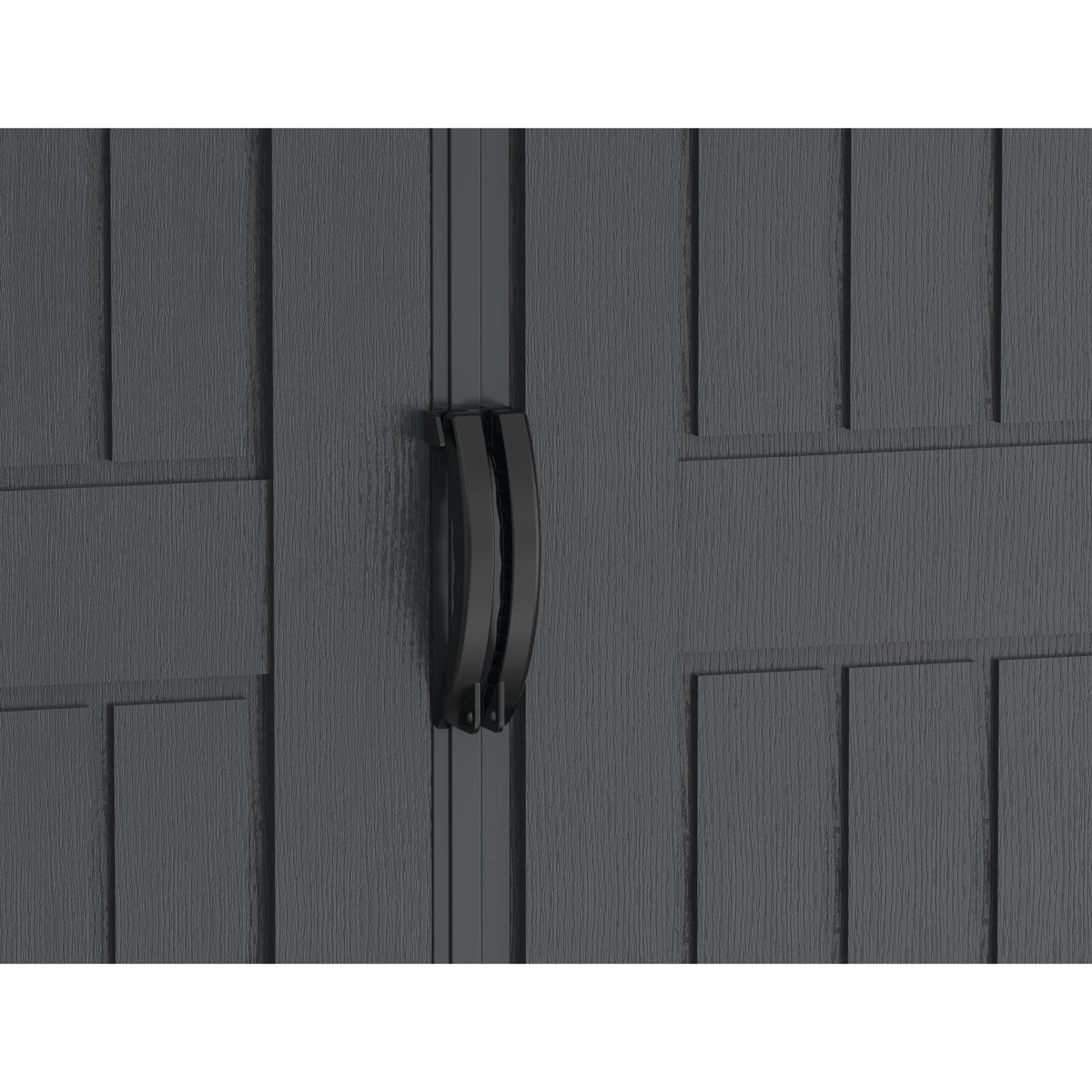 Duramax YardMate Plus 5 ft. 6 in. x 5ft. 6 in. Gray Vinyl Storage Shed with Molded Floor 35525