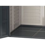 Duramax YardMate Plus 5 ft. 6 in. x 5ft. 6 in. Gray Vinyl Storage Shed with Molded Floor 35525