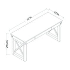 Duramax Felix 62" Wood Desk with Drawer