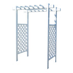 Repackaged Laguna Lattice Vinyl Arbor 55 In W x 42" D